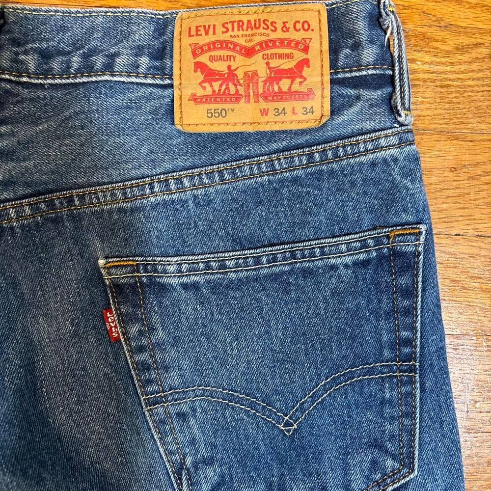 Levi-s Men's Blue and Navy Jeans - Picture 4 of 7